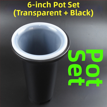 Ghiveci transparent din plastic pentru orchidă, mare dimensiune, înălțat și îngroșat