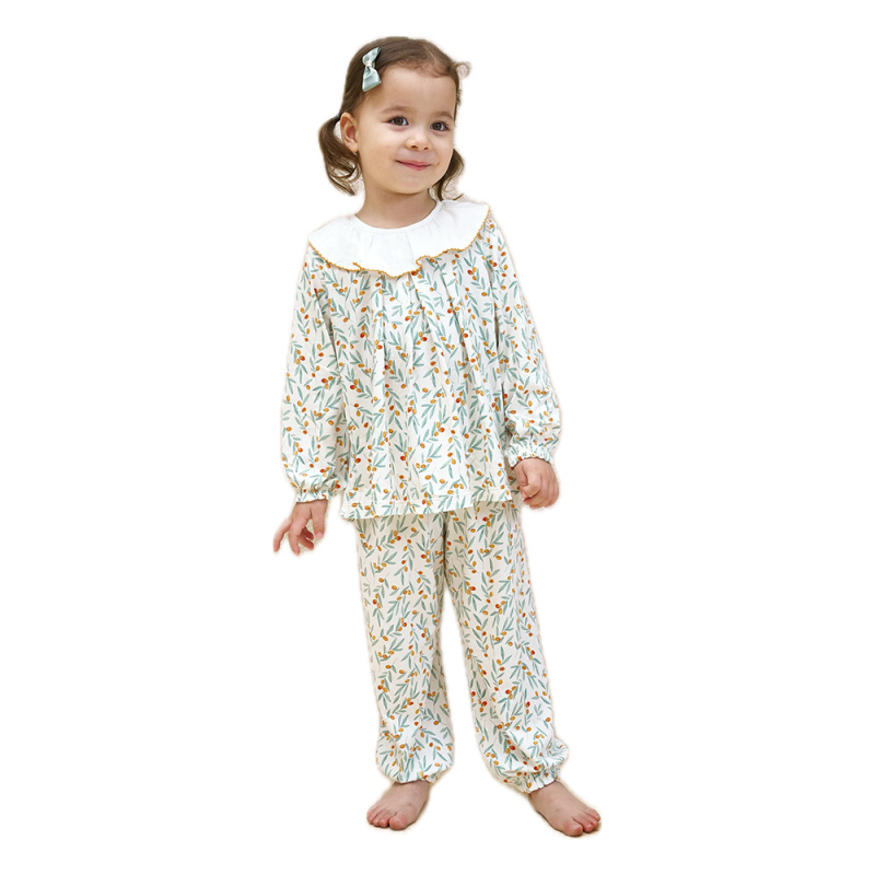 Andan Set Pijamale Copii Unisex cu Mâneci Lungi din Bambus-Bumbac-Spandex, Model Cartoon, Îmbrăcăminte de Casă