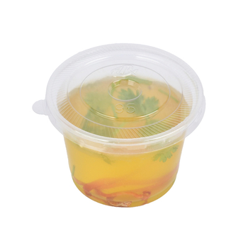 ceașcă de supă de unică folosință 250/300 ml cu capac, bol din plastic