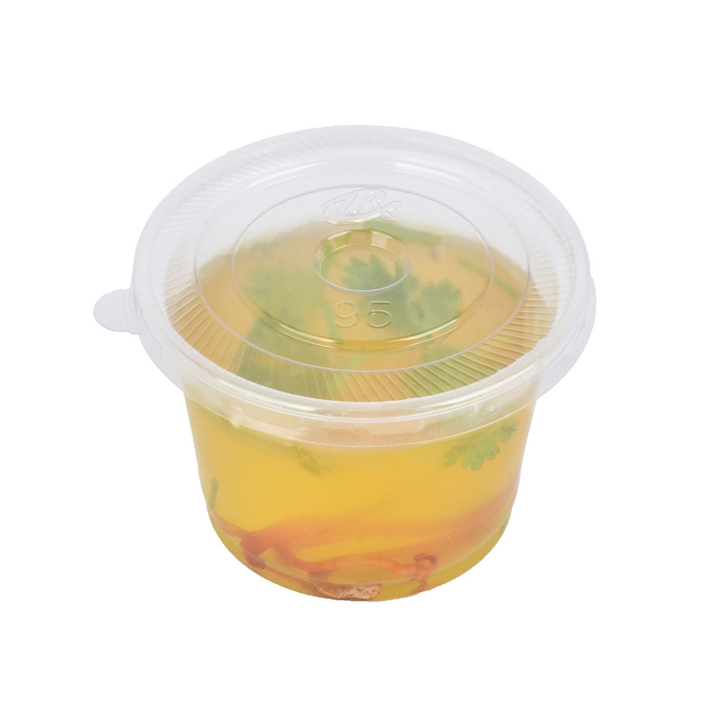 ceașcă de supă de unică folosință 250/300 ml cu capac, bol din plastic
