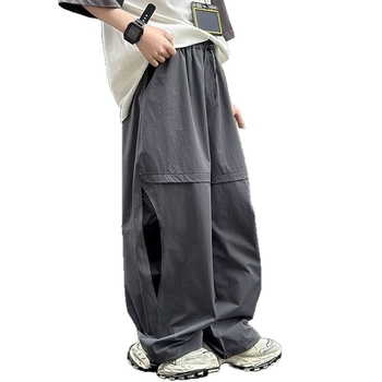 Pantaloni anti-țânțari pentru băieți, pantaloni sport lungi ușori de vară, uscare rapidă, stil cargo