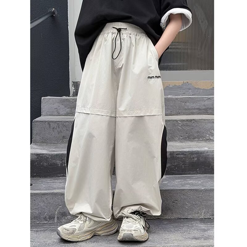 Pantaloni anti-țânțari pentru băieți, pantaloni sport lungi ușori de vară, uscare rapidă, stil cargo