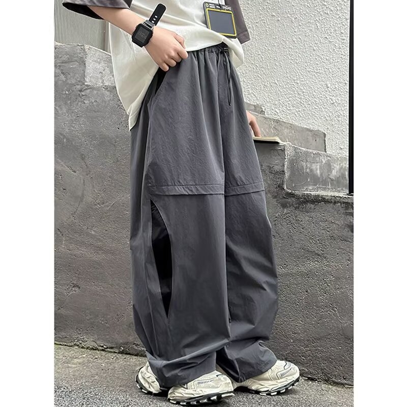 Pantaloni anti-țânțari pentru băieți, pantaloni sport lungi ușori de vară, uscare rapidă, stil cargo