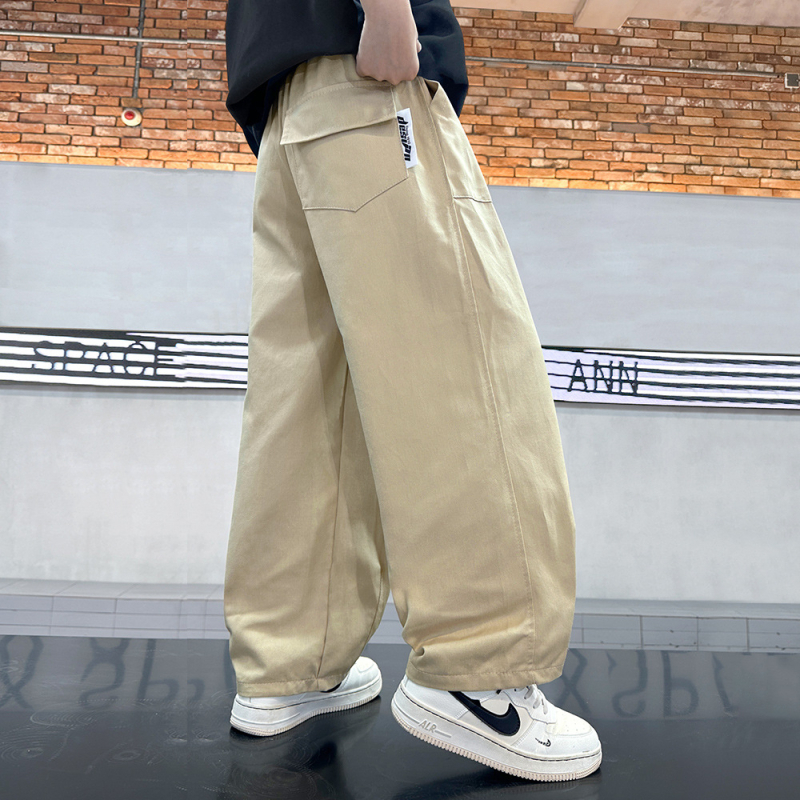 Pantaloni cargo pentru băieți, primăvară-toamnă, ușori, croială lejeră, pantaloni lungi