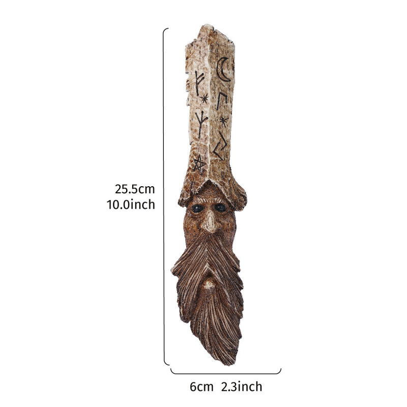 Decorațiune pentru trunchiul unui copac, în stil elf, cu aspect de scoarță