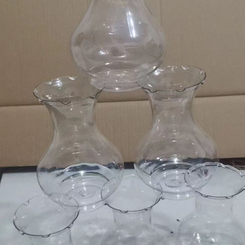 Vas hidroponic din plastic transparent, cu gură largă, pentru cultură hidroponică, plante verzi