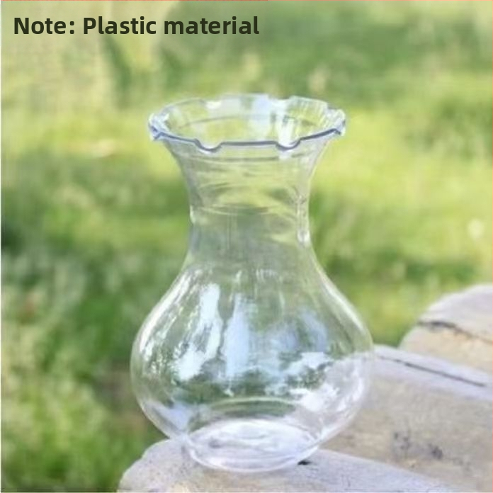 Vas hidroponic din plastic transparent, cu gură largă, pentru cultură hidroponică, plante verzi