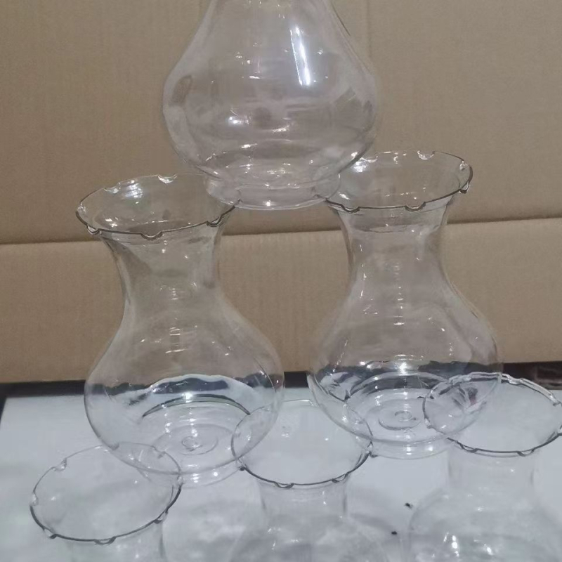 Vas hidroponic din plastic transparent, cu gură largă, pentru cultură hidroponică, plante verzi