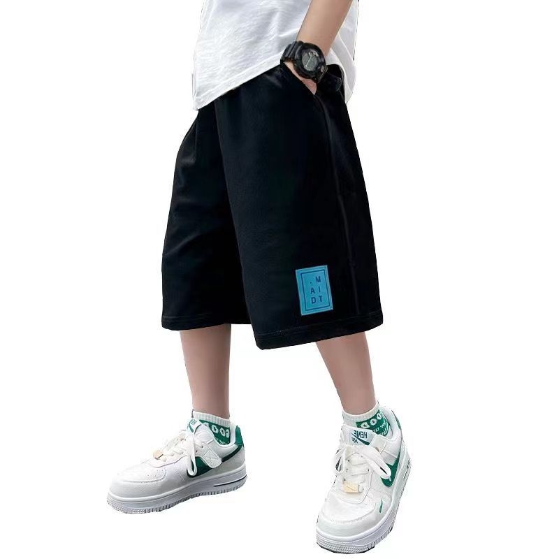 Șorturi de vară din bumbac pentru băieți, ușoare, largi, casual, stil coreean
