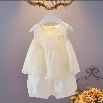 Set de vară pentru fetiță nou-născută – costum din două piese, stil modern