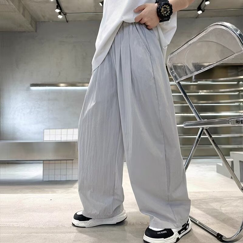 Pantaloni pentru băieți, vară ușoare, antițânțari, lungi, croială dreaptă, lejere, versatile, uscate rapid