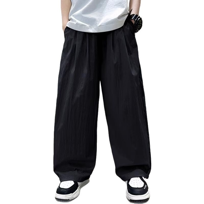 Pantaloni pentru băieți, vară ușoare, antițânțari, lungi, croială dreaptă, lejere, versatile, uscate rapid