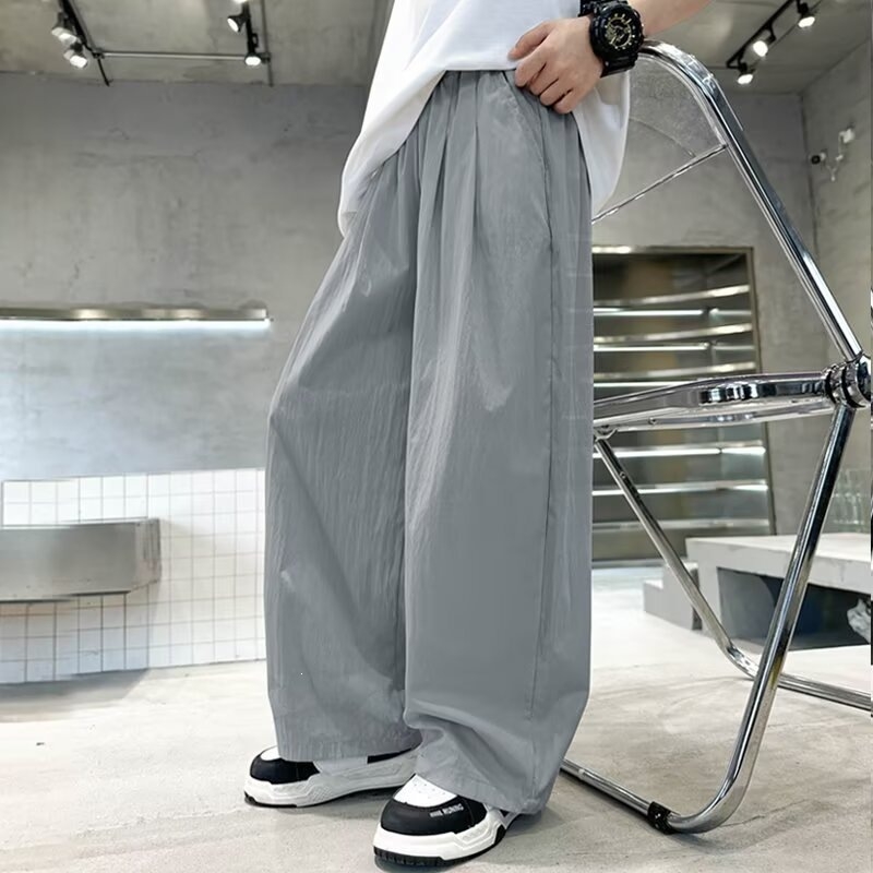 Pantaloni pentru băieți, vară ușoare, antițânțari, lungi, croială dreaptă, lejere, versatile, uscate rapid