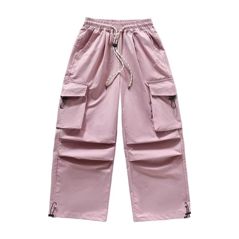 Pantaloni cargo pentru fete, primăvară-toamnă, largi, casual pentru fete mai mari
