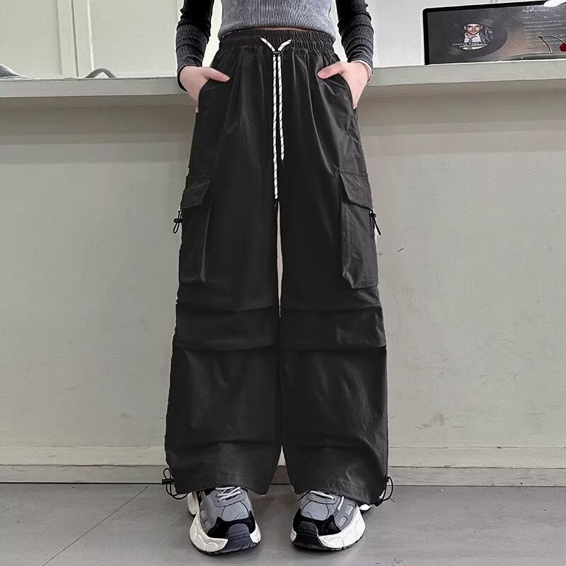 Pantaloni cargo pentru fete, primăvară-toamnă, largi, casual pentru fete mai mari
