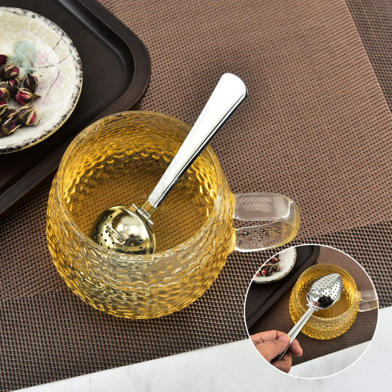 Filtru de ceai din oțel inoxidabil cu bilă — unealtă de infuzie, filtru pentru frunze, accesoriu pentru ceremonia ceaiului, ușor de curățat