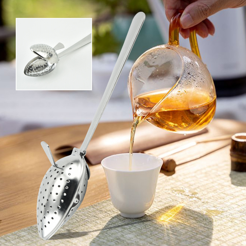 Filtru de ceai din oțel inoxidabil cu bilă — unealtă de infuzie, filtru pentru frunze, accesoriu pentru ceremonia ceaiului, ușor de curățat