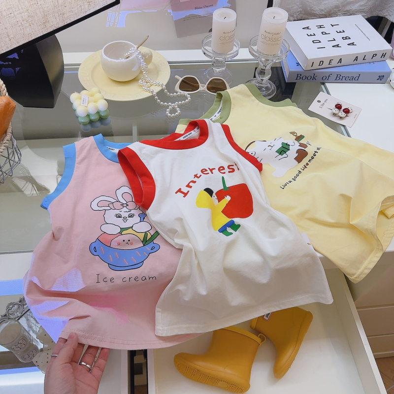 Rochie lungă fără mâneci pentru fete, din bumbac, ușoară și răcoroasă pentru vară