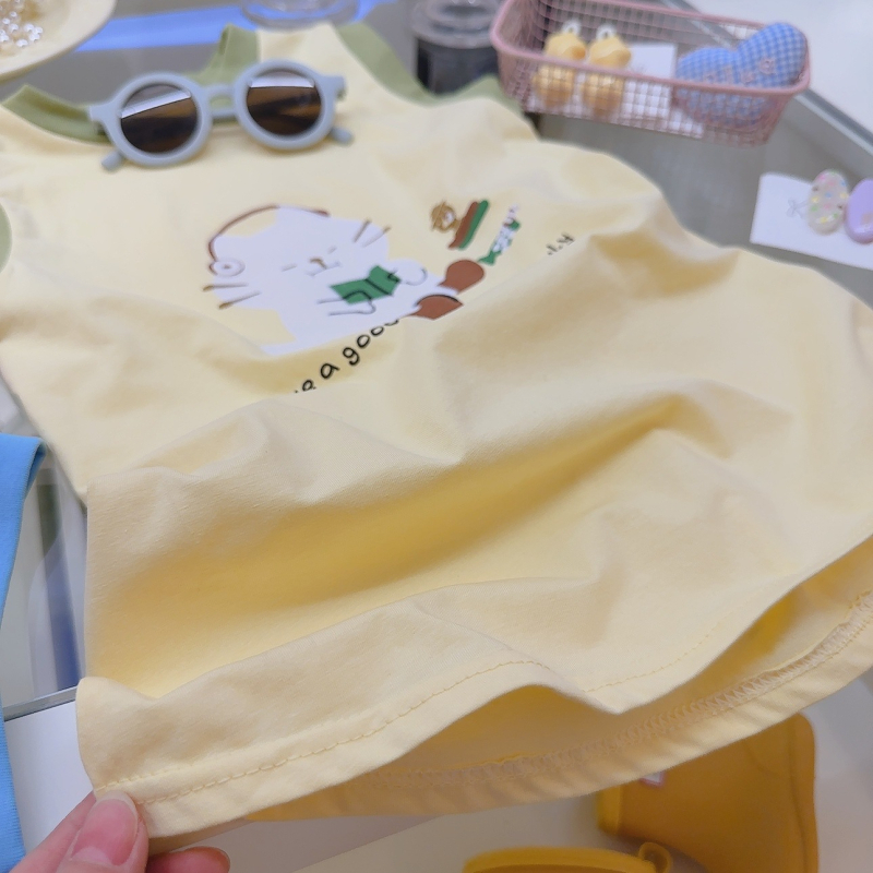 Rochie lungă fără mâneci pentru fete, din bumbac, ușoară și răcoroasă pentru vară