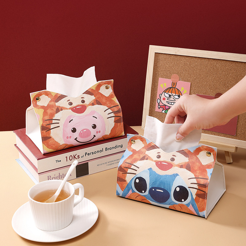 Cutie Stitch pentru șervețele - finisaj din piele - pentru mașină, living și baie - design modern de lux