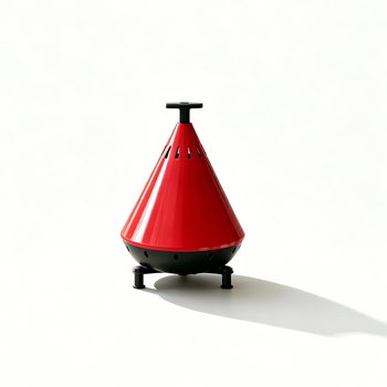 Sobă metalică cu lumânare pentru încălzire, pentru camping în aer liber, design UFO, încălzitor de mâini