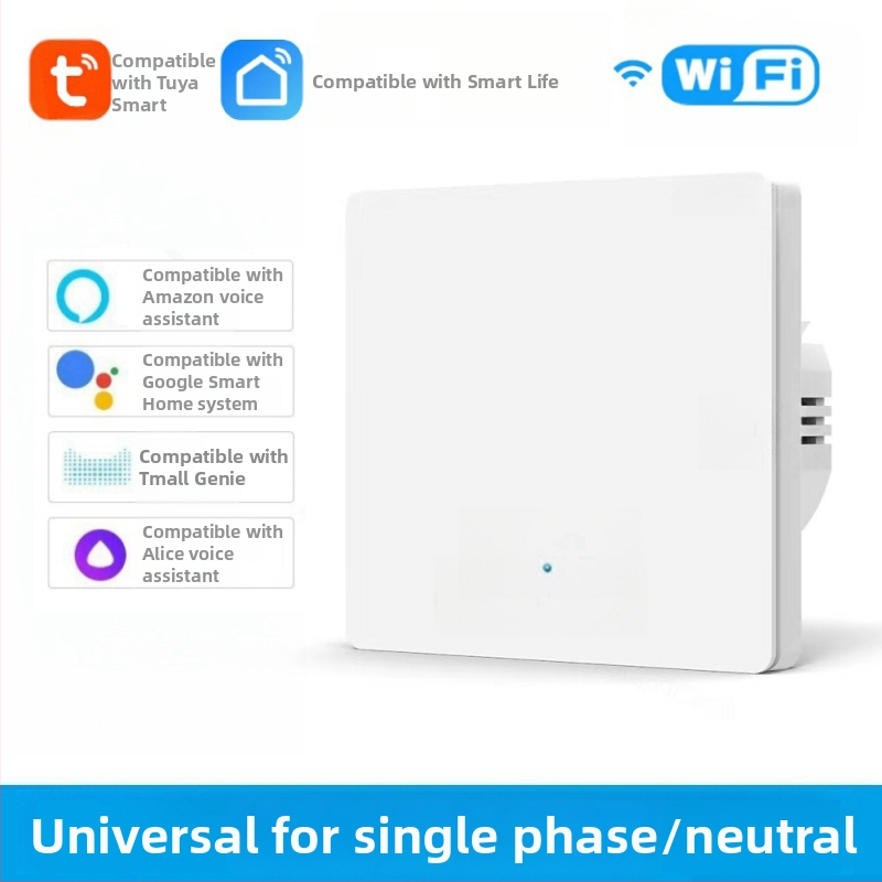 Comutator WiFi cu T34, Bluetooth, 433 MHz, mod dual și mod tri, control de la distanță prin aplicație, panou cu puncte