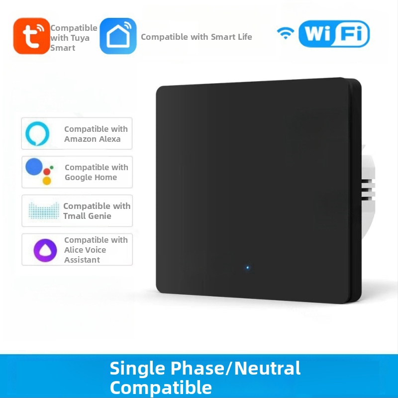 Comutator WiFi cu T34, Bluetooth, 433 MHz, mod dual și mod tri, control de la distanță prin aplicație, panou cu puncte