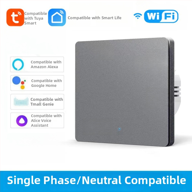 Comutator WiFi cu T34, Bluetooth, 433 MHz, mod dual și mod tri, control de la distanță prin aplicație, panou cu puncte