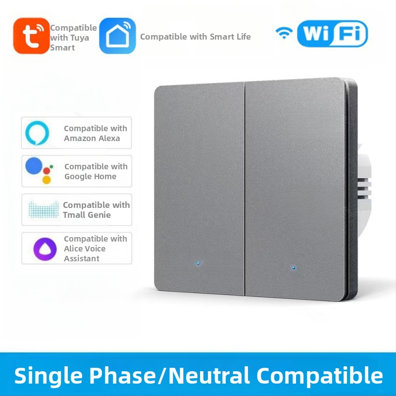 Comutator WiFi cu T34, Bluetooth, 433 MHz, mod dual și mod tri, control de la distanță prin aplicație, panou cu puncte