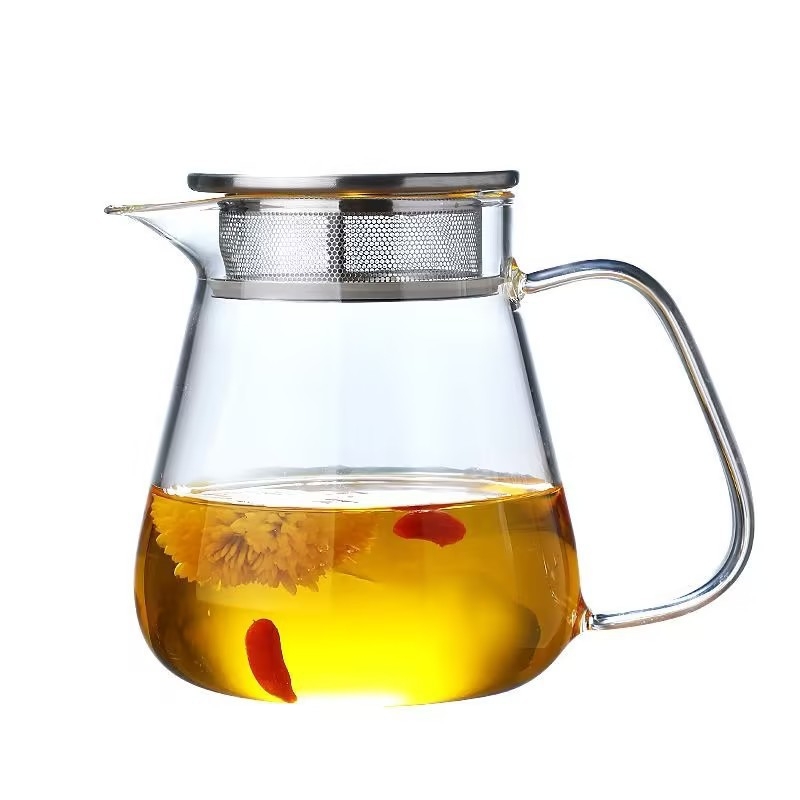 Ceainic din sticlă borosilicată, rezistent la temperaturi înalte, set Kung Fu pentru uz casnic