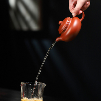 Ceainic Yixing din lut purpuriu, făcut manual, stil Da Hong Pao, design tradițional antic, 180 ml, cutie cadou