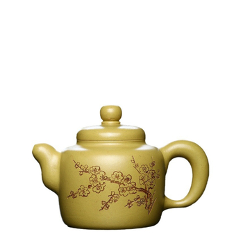 Ceainic din lut purpuriu, cu design de floare de prune, set de ceai de înaltă calitate pentru uz casnic.
