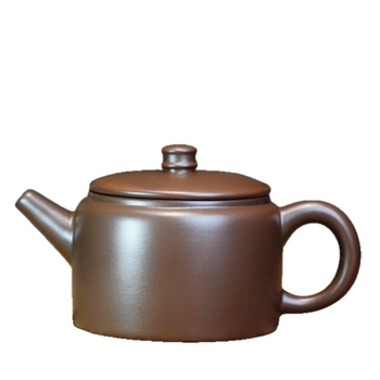 Ceainic Yixing din lut purpuriu pentru Gongfu ceai, gură mare, lucrat manual