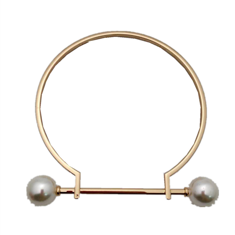 Set de accesorii pentru geantă din aliaj, cu mâner D în formă de perlă