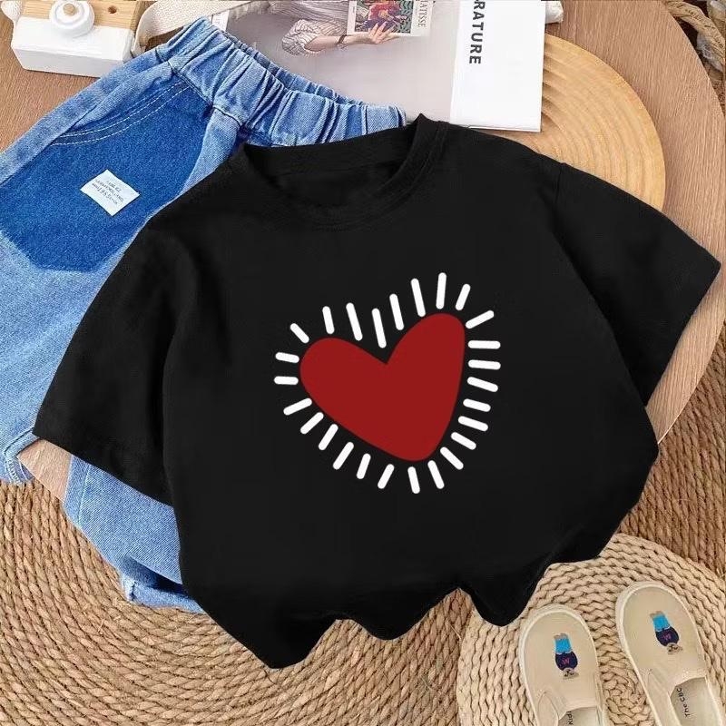 Tricou copii cu mâneci scurte, unisex, poliester, vară 2026
