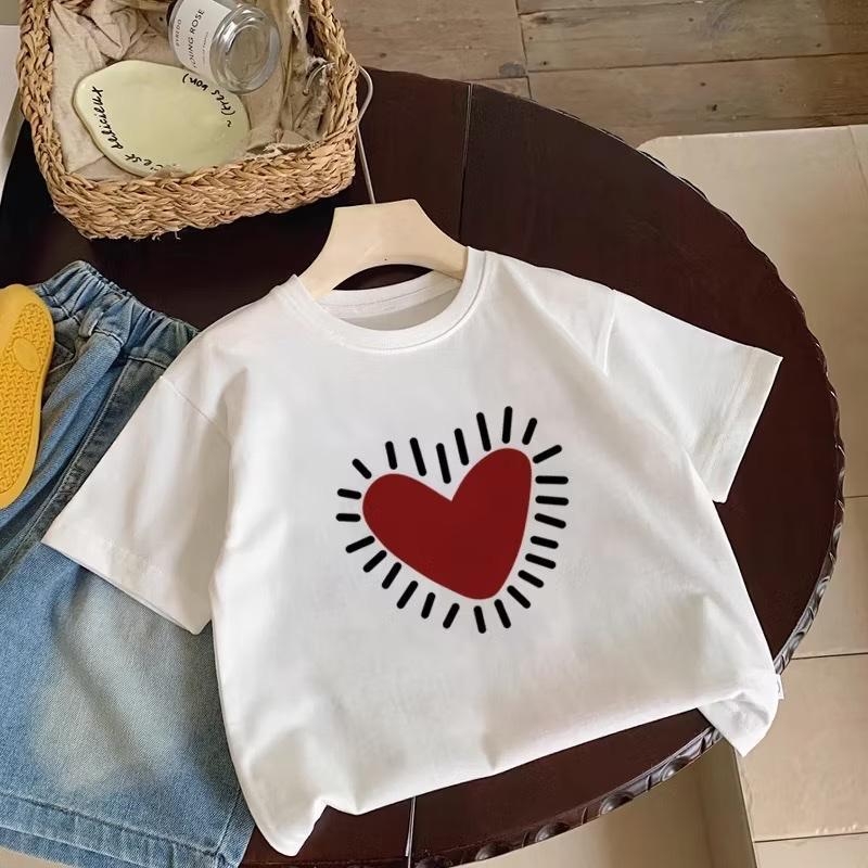 Tricou copii cu mâneci scurte, unisex, poliester, vară 2026
