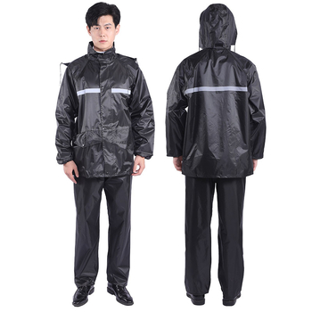 Set impermeabil reflectorizant cu pantaloni de ploaie, tip split, pentru adulți – protecție totală împotriva ploii, unisex, pentru muncă, livrare, ciclism, drumeții și vehicule electrice