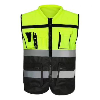 Vestă reflectorizantă pentru ciclism, gestionarea traficului pe șantiere și servicii de salubritate, imprimabilă