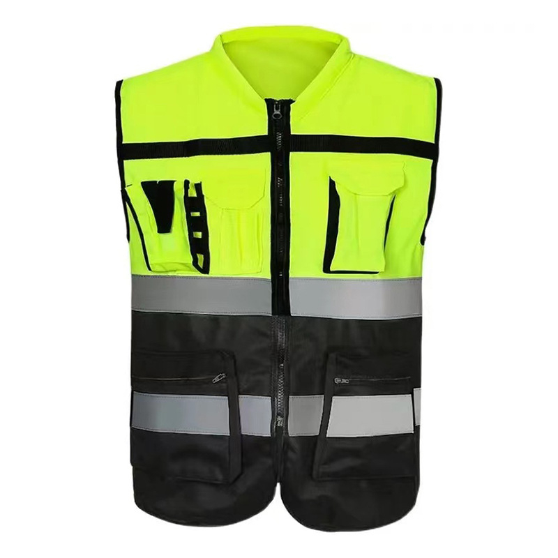 Vestă reflectorizantă pentru ciclism, gestionarea traficului pe șantiere și servicii de salubritate, imprimabilă