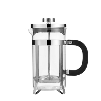 Mașină de cafea și ceai din sticlă cu presă franceză, filtru pentru lapte și filtru, sticlă borosilikată, rezistentă la temperaturi înalte