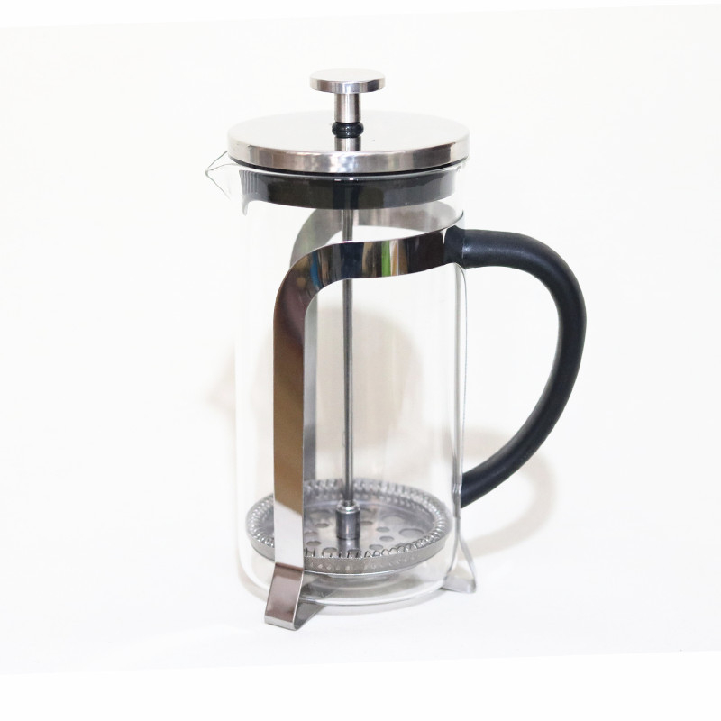 Mașină de cafea și ceai din sticlă cu presă franceză, filtru pentru lapte și filtru, sticlă borosilikată, rezistentă la temperaturi înalte