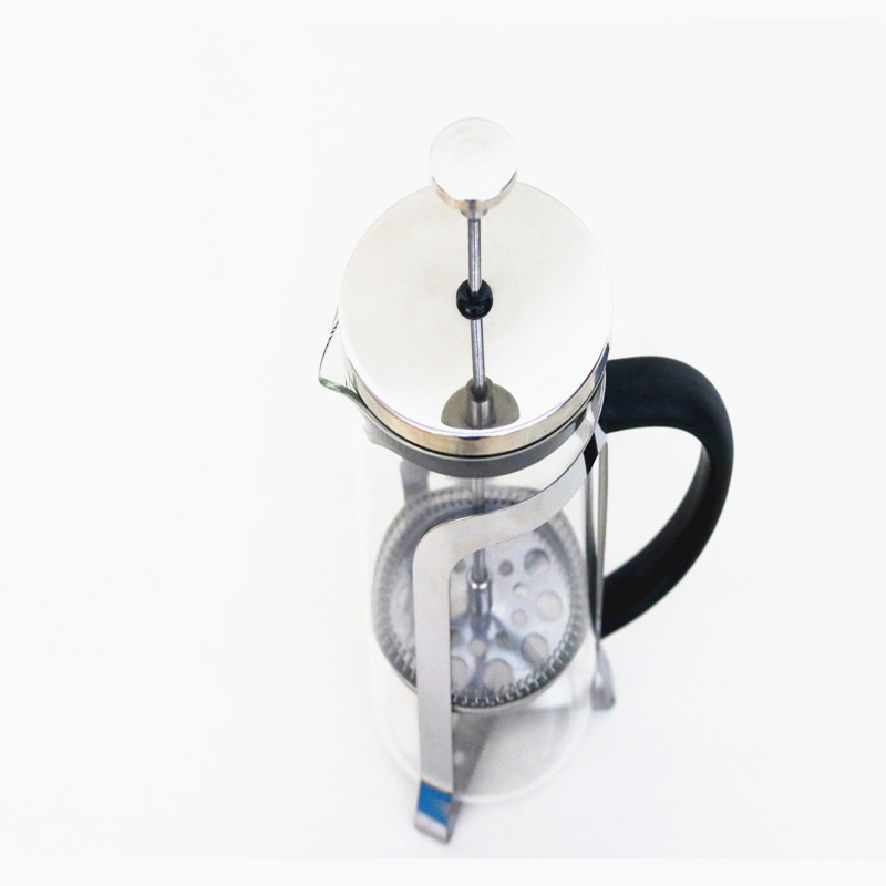 Mașină de cafea și ceai din sticlă cu presă franceză, filtru pentru lapte și filtru, sticlă borosilikată, rezistentă la temperaturi înalte