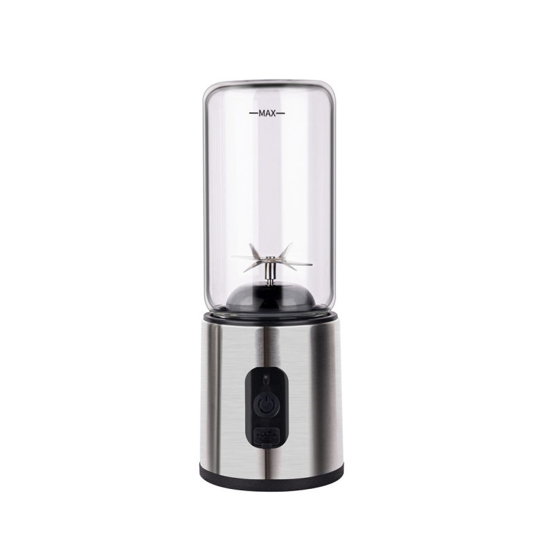 Storcător electric portabil pentru fructe și legume, cu 6 lame, sticlă borosilicată, capacitate 400 ml, baterie încorporată