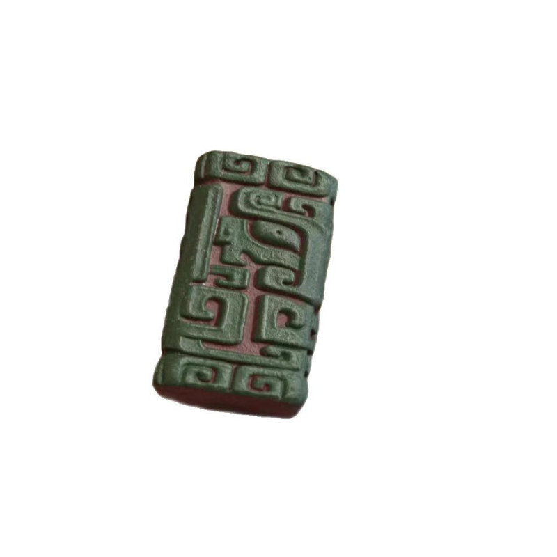 Tea pet din argilă violetă Yixing, model relief Taotie, suport pentru capac și accesoriu pentru tava de ceai, set de ceai în stil chinezesc pentru uz casnic, mic ornament decorativ