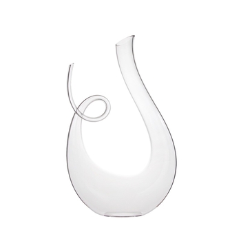 Decanter de vin în formă de melc, sticlă de cristal suflată manual