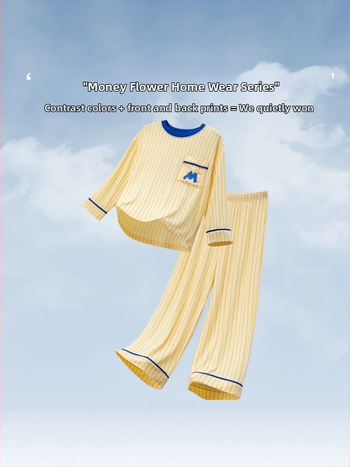 Set de pijama pentru copii din modal, tricou cu mânecă scurtă și pantaloni scurți, două piese, vară, unisex