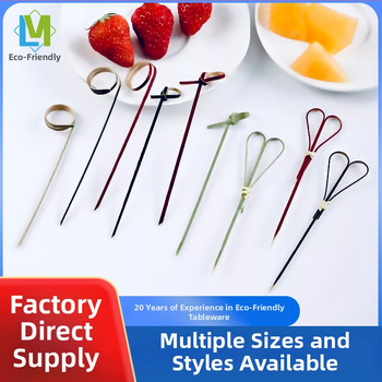 Set bețișoare din bambus pentru desert: furculițe pentru fructe, bețișoare pentru fructe confiate, bețișoare DIY, bețișoare pentru cocktail, bețișoare cu inel