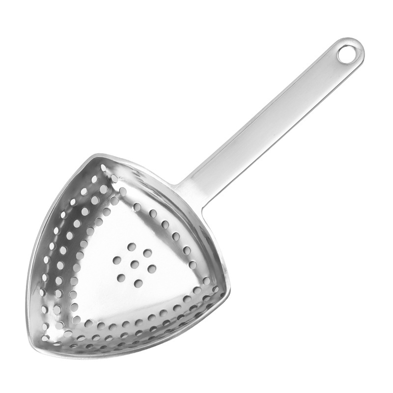 Filtru de gheață cu mâner lung, triunghiular pentru cocktailuri – oțel inoxidabil