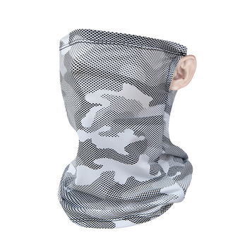 Fular de vară pentru protecție solară cu mască facială integrală, pentru ciclism în aer liber – Ice Silk, unisex