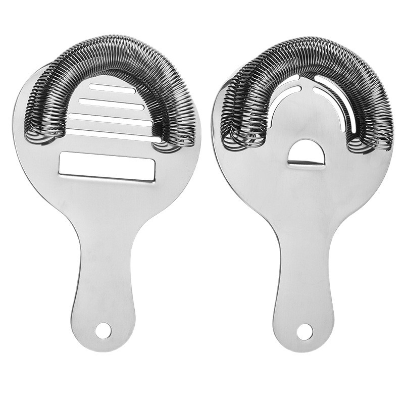 Filtru de gheață semicircular din oțel inoxidabil pentru cuburi Hawthorne – Separator de gheață pentru baruri și uz casnic